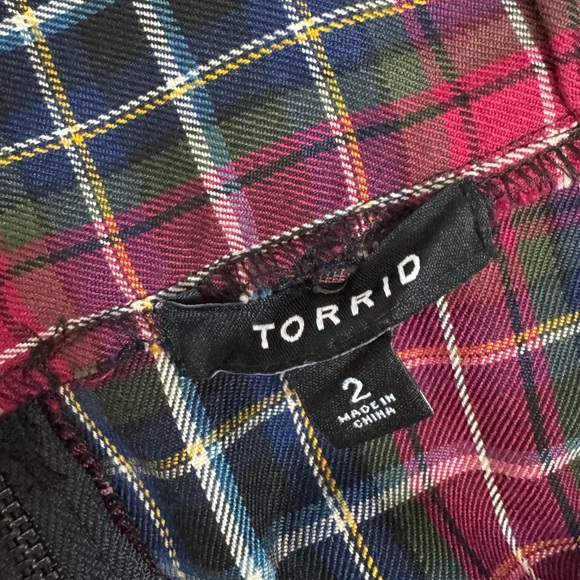 Torrid Red Plaid Skater Skirt | Size 2 (2X / 18-20) | Tartan A-Line Mini - Picture 5 of 7